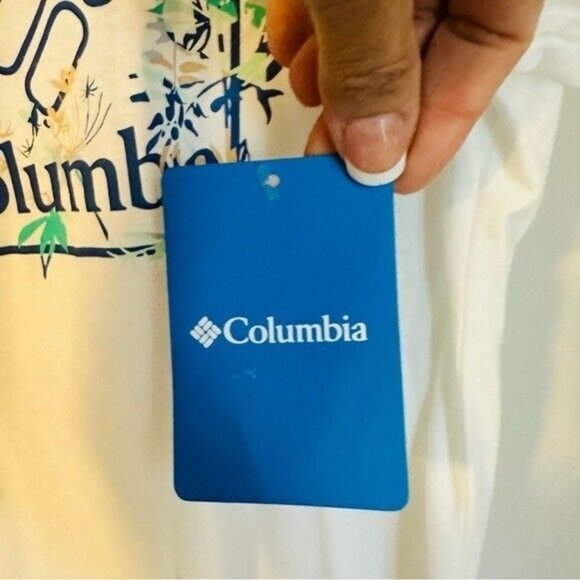 Columbia Western Winds White Short Sleeve T-shirtWomen's Size Medium - Picture 7 of 8